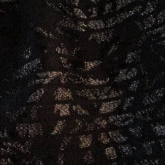 NWOT White House Black Market Metallic Shadow Stripe Full Skirt - Picture 4 of 6